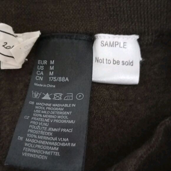 Lavin H and M Mid-Waist Drawstring 100% Wool Sweatpants Size M Men's And Women - Picture 3 of 12